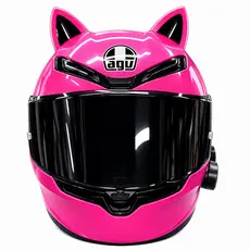 Orelha De Gato Acessório Moto Bike Fixar Capacete Dupla Face