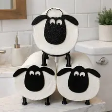 Suporte Criativo de Papel Higiênico Ovelha Shaun – Decoração Engraçada