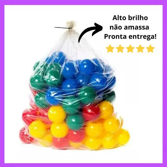 Bolinhas Para Piscina De Bolinhas infantil 76mm Coloridas não amassam