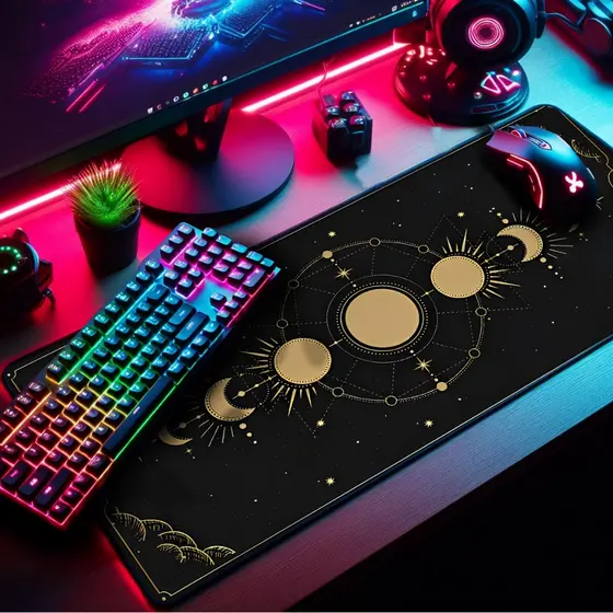 Mouse Pad Gamer Diversas Estampas Horóscopos Premium com Borda Costurada Diversos Tamanhos