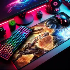 Mouse Pad Gamer Premium Extra Grande 120x60cm Borda Costurada Diversas Estampas RPG Arcade Games