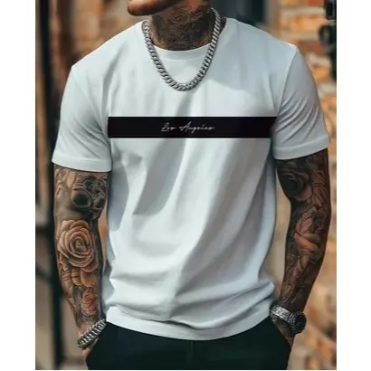 Camisa Estilosa Masculina Confortavel Camiseta Malha Premium 100% Algodao Blusa