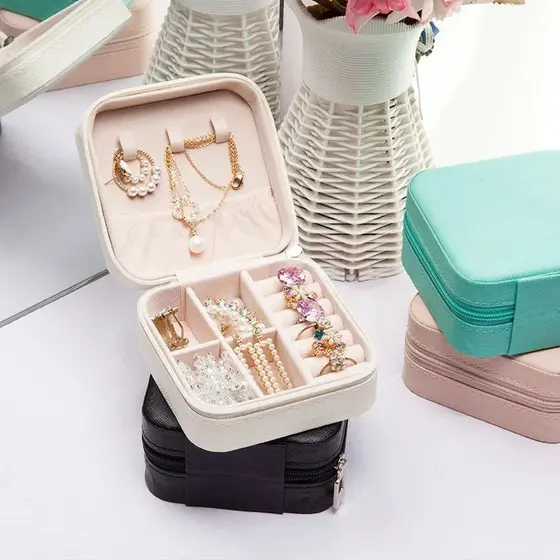 Porta Joia De Bolsa Para Viagem Portátil | Organizador Multifuncional para Bijuterias