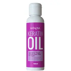Keratina Termo Ativada Hanova 120ml - Com proteção Térmica e Argan Efeito Reconstrução instantânea