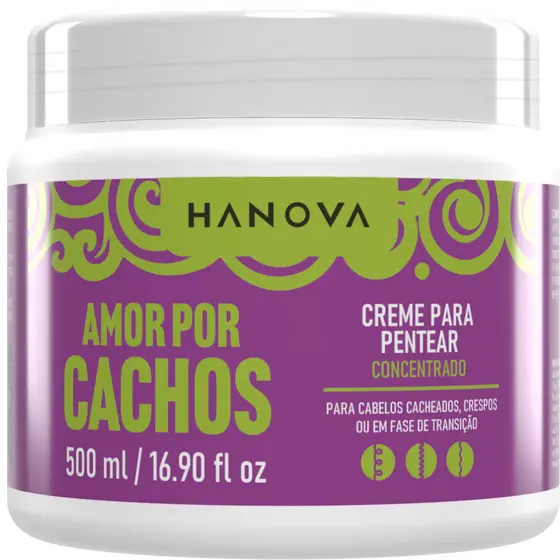 Hanova Amor por Cachos - Creme para Pentear 500ml