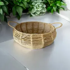 Fruteira Aramada artesanal  de Palha de Milho exclusiva decorativa para mesas e bancadas