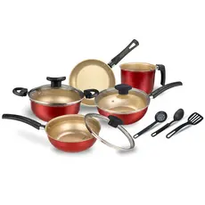Kit Jogo De Panelas Brasilia 8 Peças Antiaderente Teflon