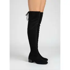 Bota Feminina Cano Alto Over The Knee Salto Alto Bico Quadrado Paolla Oliveira Camila Coutinho
