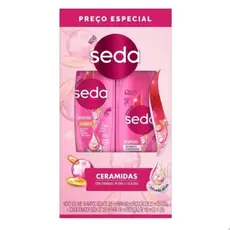 Kit Shampoo - 300 ml + Condicionador 190 ml - Seda Ceramidas kit Cabelo Seda Rosa