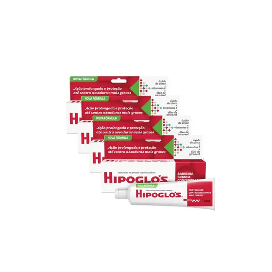 Kit 4 Pomadas Hipoglós Original 120g Creme de Assadura prevenção e proteção Pomada