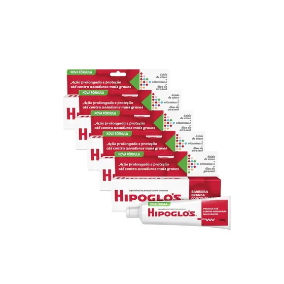 Kit 5 Pomadas Hipoglós Original 120g Creme de Assadura prevenção e proteção Pomada
