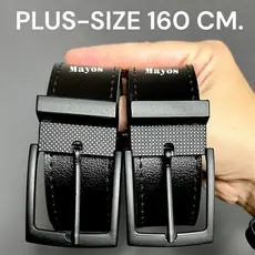 Kit 2 Cinto Masculino Couro Montana PLUS-SIZE - 160 CM.