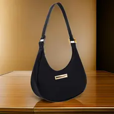 Bolsa feminina Meia Lua Preta De Ombro Lançamento Envio Imediato