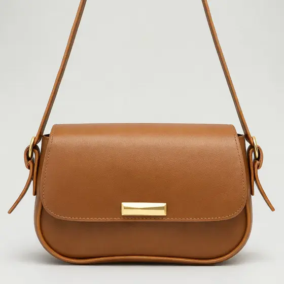 Bolsa Feminina Transversal Alça Ajustável Ombro Elegante Sintética Básica