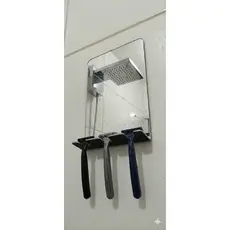 Espelho de Banheiro para Barbear/Depilar com Suporte em Acrilico Espelhado 2mm Anti-Embaçante