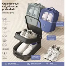 Organizador De Viagem Para Calçados Com Alça De Mão Multifuncional-P-599