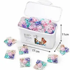 Cápsulas Lava Roupas 5 em 1 com Perfume – 50 Unidades Alta Performance Cores Sortidas