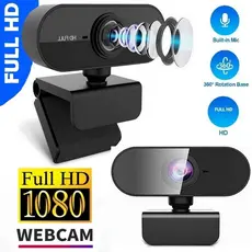 Webcam Usb 1080p 30Fps Profissional Resolução HD Plug Play Microfone Integrado otima qualidade