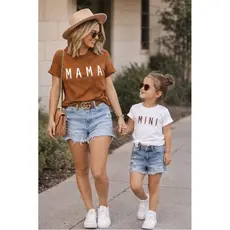 Kit Camiseta Mama e Mini Matching Look Mãe e Filha