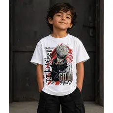Camiseta Infantil Gojo Anime