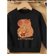 Moletom infantil com estampa de Capivara