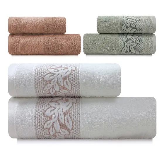 Toalhas de Banho e Rosto Provence em Algodão Kit com 2Pçs BF Casa Karsten