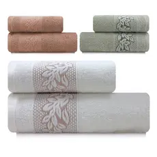 Toalhas de Banho e Rosto Provence em Algodão Kit com 2Pçs BF Casa Karsten