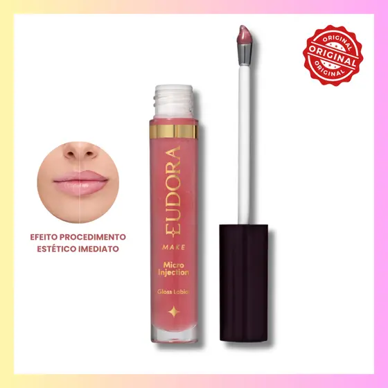 Gloss Labial Micro Injection Eudora Make Pink Extreme Brown Fucsia Cherry Rose