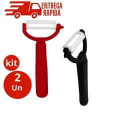 Kit 2 Descascador de Legumes Lâmina de Cerâmica.