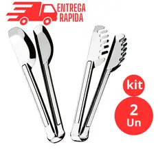 Pegador Universal e Pegador de Massa 100% Aço Inox  20 cm Utensílios de Cozinha