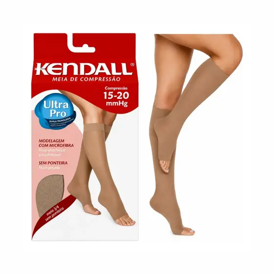 Meia 3/4 Kendall 15-20mmHg Sem Ponteira Mel P ao XG Original