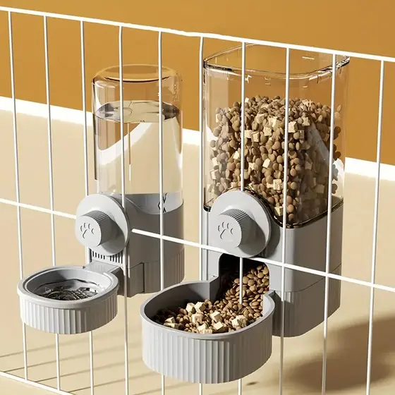 Alimentador e Bebedouro Automático 1,2L para Gaiola - Cães, Gatos, Coelhos e Outros Pets