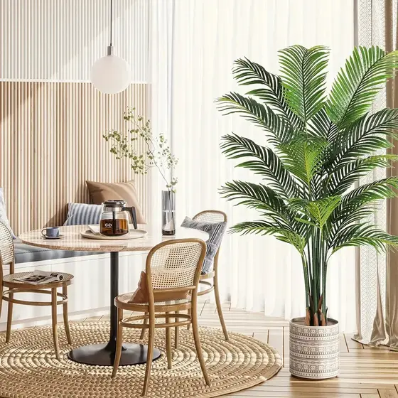 Palmeira Artificial Areca - Planta Decorativa para Sala de Estar e Interior