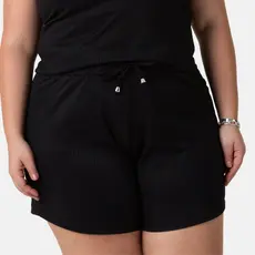 Shorts Canelado Feminino Plus Size Várias Cores Até G4 1217-C1