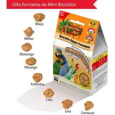 BISCOTTINI PET - BISCOITO INDICADO PARA  ARARAS PAPAGAIOS E OUTRAS AVES  COM 80 GR
