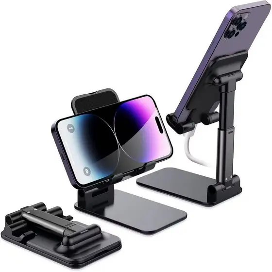 PROMOÇÃO！Atualizar！Suporte Para Celular e Tablet Dobrável Portátil Ajustável Apoio Mesa