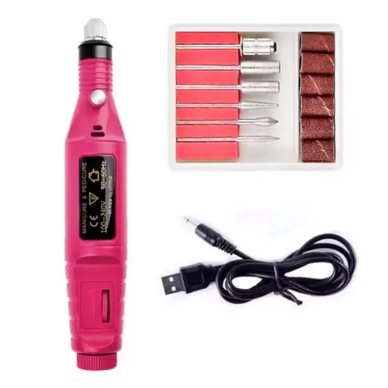 Lixadeira Elétrica Unha Motor Caneta Profissional Bivolt