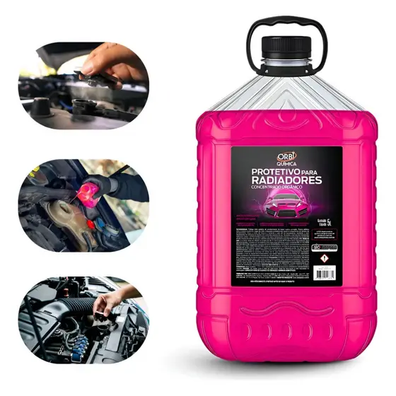 Aditivo Protetivo Radiador 5l Rosa Concentrado Orbi