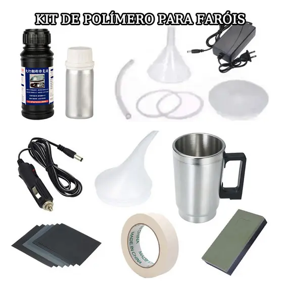 Polímero Revitalizador De Faróis C Copo De Polimento A Vapor 100ml
