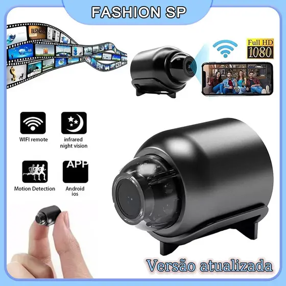 Mini Câmera De Visão Noturna HD Para Casa Câmera De Vigilância Wifi HD1080P