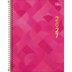Agenda Executiva Espiral Diária Tilibra Spot Feminina 2027 20 x 27,5 cm – 200 Folhas
