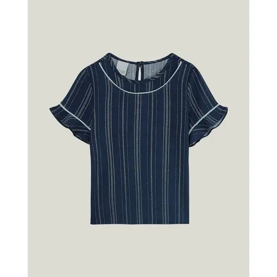 Blusa Listrada Viscose Menina Infantil