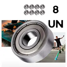 8 Rolamentos 608 ZZ Semiprofissional Patinete Patins LongBoard Skate Blindado 8X22X7 Carbono Abec Alta Qualidade