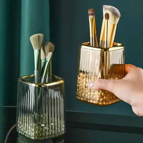 Porta-Pincéis Organizador de Maquiagem Multifuncional Portátil