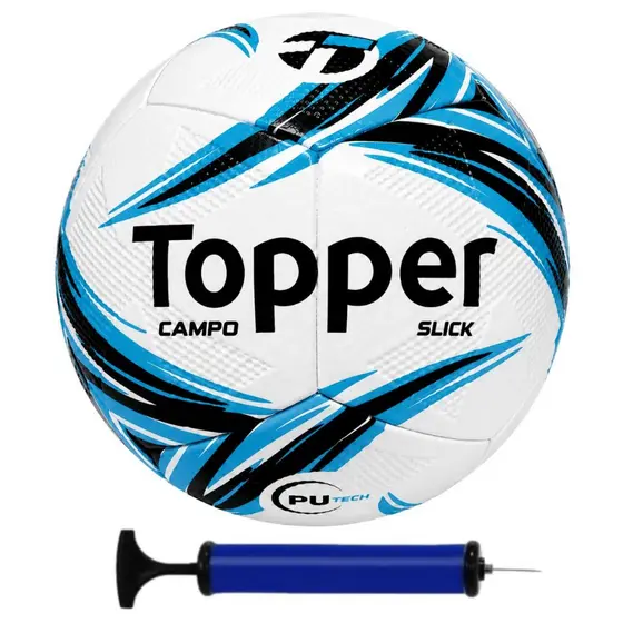 Bola Campo Topper Resistente Para Jogos e Treinos + Bomba De Ar