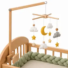 Suporte para Móbile de Bebê Madeira Regulável Decoração Quarto Infantil