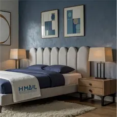 Kit 8 Cabeceiras Moduladas Estofadas Para Cama Box Queen 45x20cm Nuvem - Envio Imediato