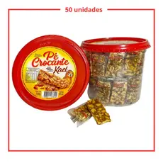 Pé de moleque crocante kael 14g pote com 50 unidades - ATÉ 6 POTES - ENVIO FULL