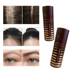 Maquiagem Capilar Cobre Cabelos Brancos e Corrige Falhas na Barba e Sobrancelha Efeito Natural