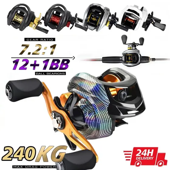 Carretilha De Pesca Com Marine Sports Pitching 6.2 : 1 Alta 10kg Max Molinete De Pesca Molinete Pesca Mulinete
